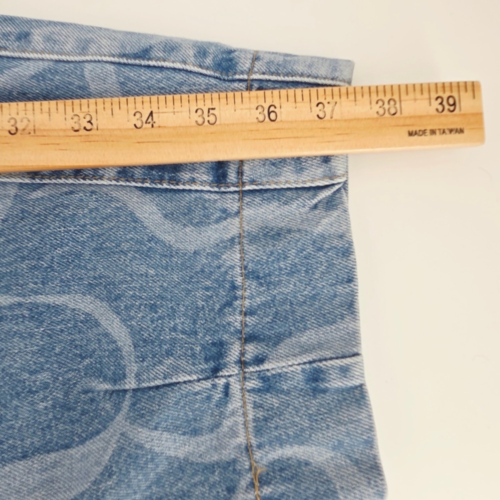 Damson Madder Felix Bow-print Barrel-leg Jeans Joggers Womens 6 NWOT Streetwear - Picture 13 of 15
